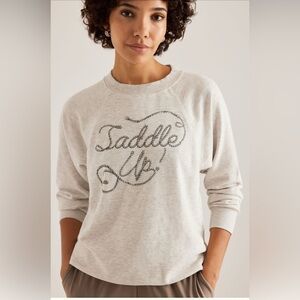 By Anthropologie Crewneck Graphic Sweatshirt